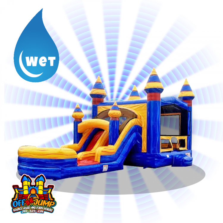 Artic Bounce House & slide Combo (WET)