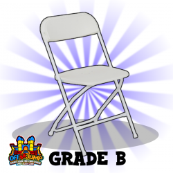 White Folding Chairs (Grade B)