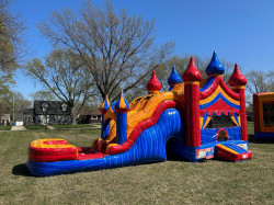 IMG 0073 1682138773 Circus Bounce House & Slide Combination (Dry)