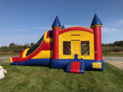 IMG 3673 1674530069 Retro Rainbow Bounce House & Slide Combination