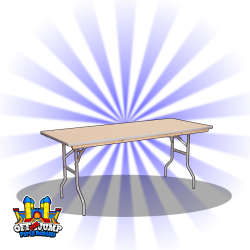 6ft Wood Folding Table