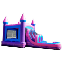 inflatable bounce house water slide kids pink2 1736832627 Pink Bounce House & Slide Combination