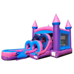 inflatable bounce house water slide kids pink4 1736832627 Pink Bounce House & Slide Combination