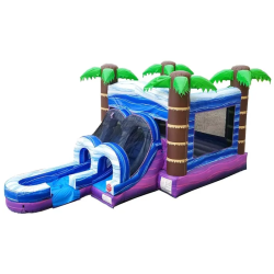 inflatable bounce house water slide kids tropical marble1 17368323 1 Tropical Bounce House & Slide Combination