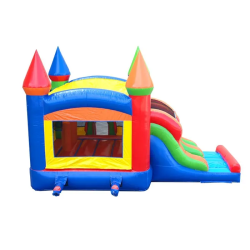 xco drnb back 1 1 1736911092 Rainbow Bounce House & Slide Combination (Dry)