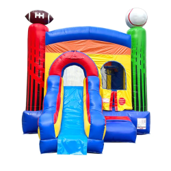 xco pbdlxsprt hb front 1 1736938332 All Sport Bounce House and Slide Combination