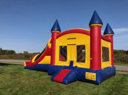 IMG 3672 1674530069 Retro Rainbow Bounce House & Slide Combination