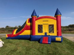 IMG 3673 1674530069 Retro Rainbow Bounce House & Slide Combination