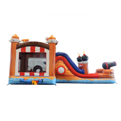 Pirate20Combo203 1701211255 (New) Pirate Bounce House & Slide Combination