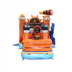 Pirate20Combo204 1701211255 (New) Pirate Bounce House & Slide Combination