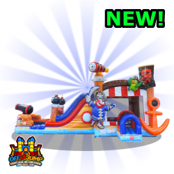 (New) Pirate Bounce House & Slide Combination