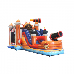 Pirate20combo202 1701211255 (New) Pirate Bounce House & Slide Combination