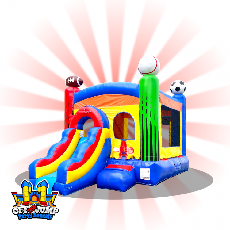 (New) All Sport Bounce House With Slide