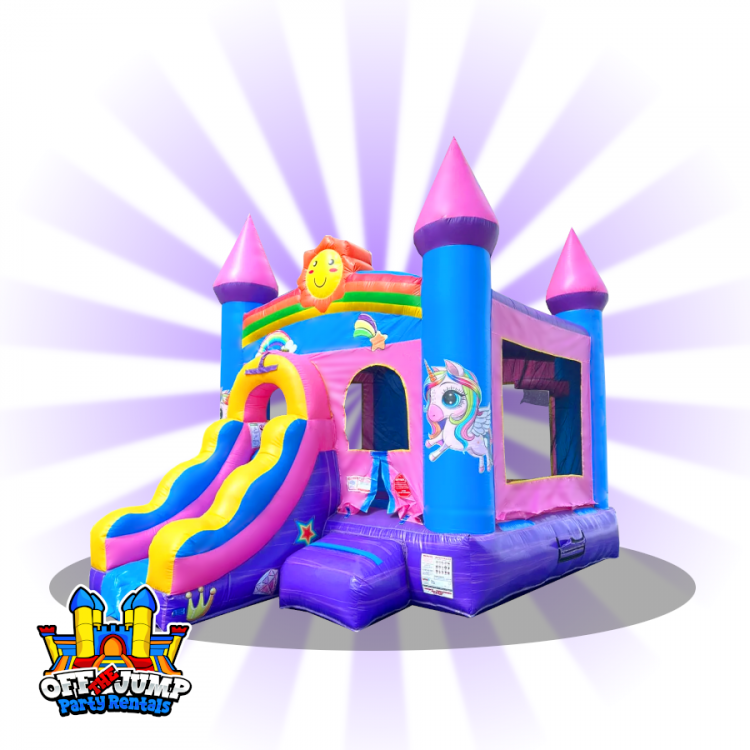 (New) Unicorn Bounce House with Slide