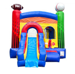 xco pbdlxsprt hb front 1 1714716643 (New) All Sport Bounce House With Slide