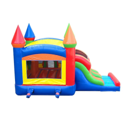 xco drnb back 1 1 1747883924 Modern Rainbow Bounce House & Slide Combination
