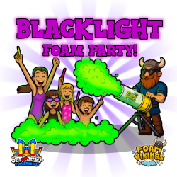 Blacklight Foam Party (1 Hour)